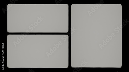 Old Vintage Film Split Screen Frame Mattes Seamless 4K Video Background Overlat Loop Effect