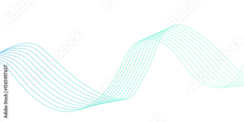 Digital frequency track equalizer Stylized line art background. flowing wave lines and glowing moving lines, Abstract dynamic colorful lines, waves. Digital landscape and business or technology