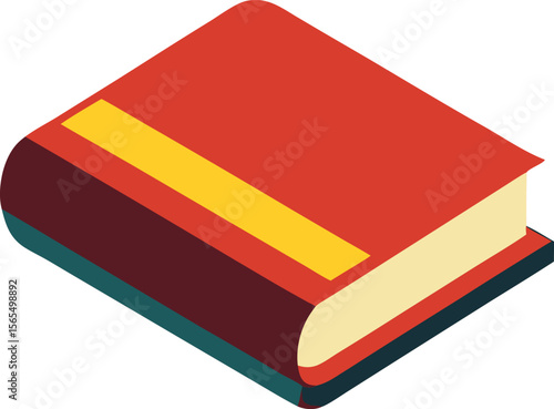 Elevated Classic Read: A timeless literary companion, a hardcover book, presented in an elevated perspective, its pages whispering tales of knowledge and imagination.