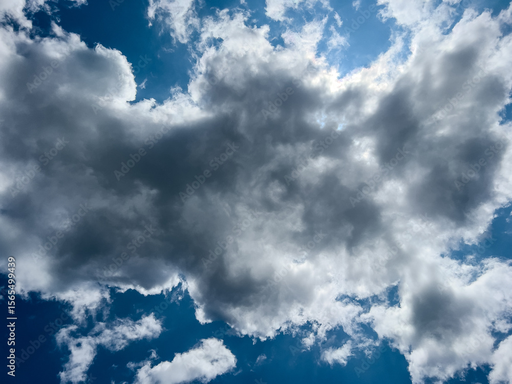 Obraz premium Blue sky white clouds 