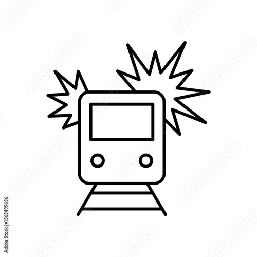  Act of Terrorism Violence Threat Line Icon