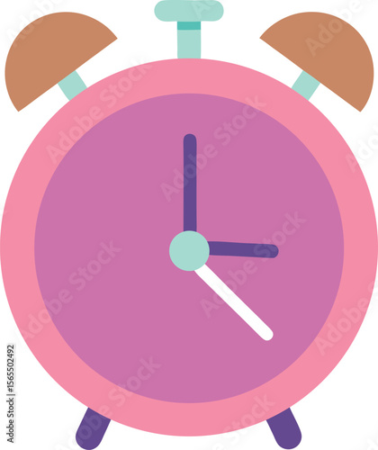 Pastel Alarm Clock Icon – Minimalist Time & Morning Wake-up Symbol