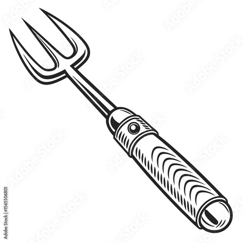 Ornate trident tool weapon mythology