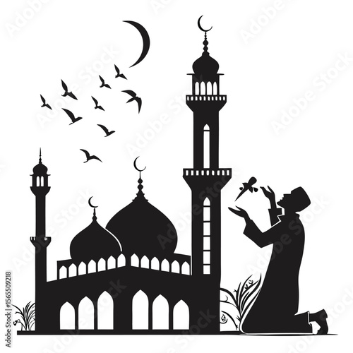 taj mahal vector illustration