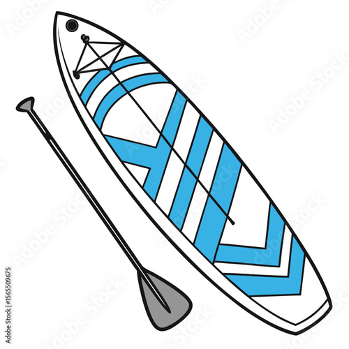 Stand up paddleboard and paddle water sports surfing