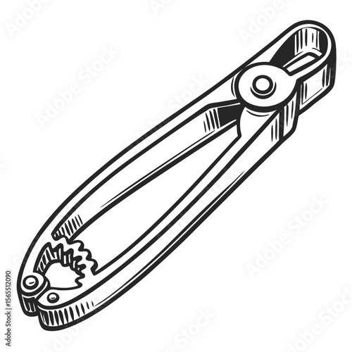 Black nutcracker tool kitchen tool utensil