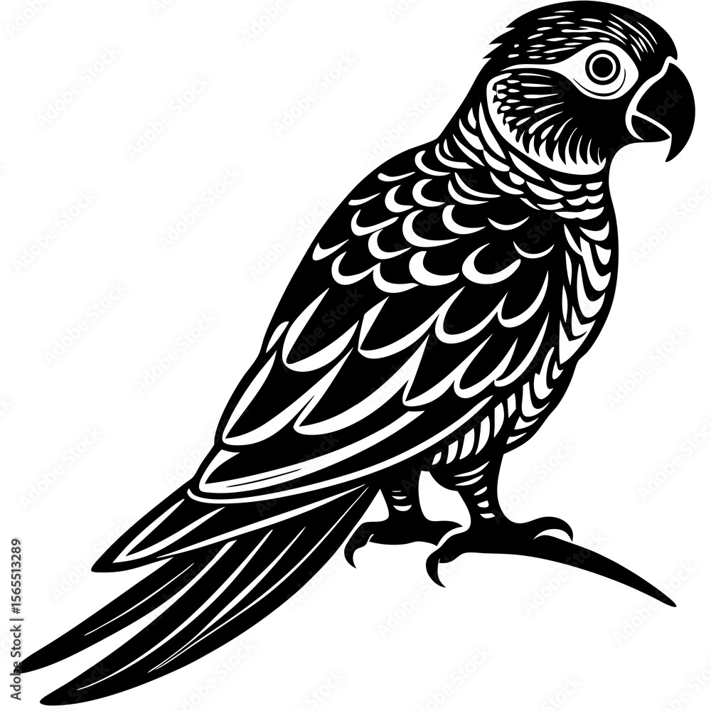 Obraz premium vector illustration of an eagle shilhoutte on white background