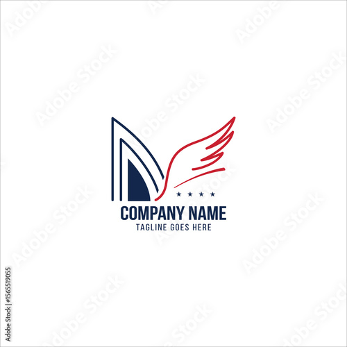 letter NF logo design template. Usable for Business and Branding Logos