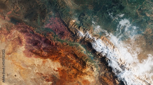 Top down Satellite view Interactive platform allowing users to zoom into specific regions of Earth based on live satellite feed