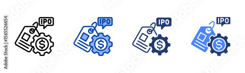 Pricing icon set multiple style collection
