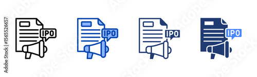 Ipo icon set multiple style collection