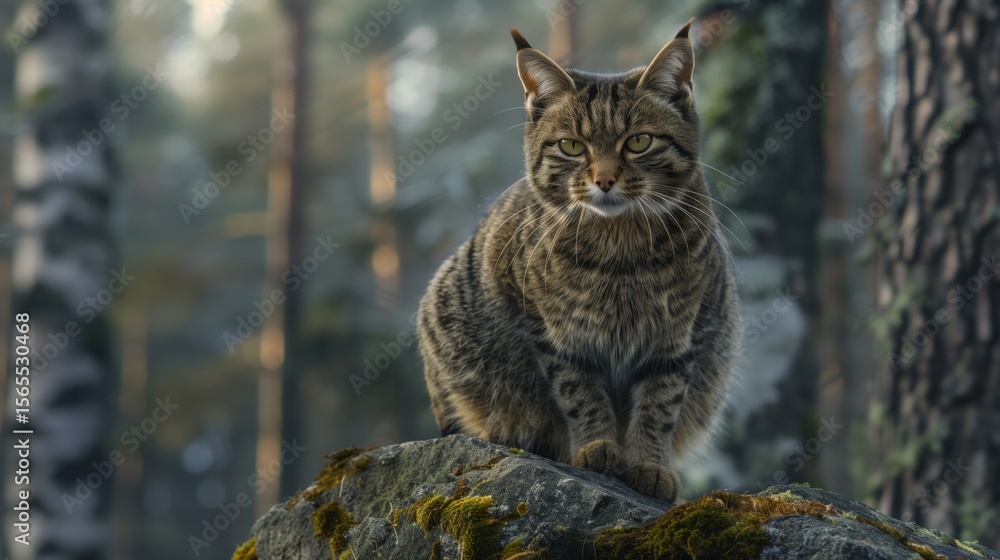 Obraz premium Scottish Wildcat Day. 