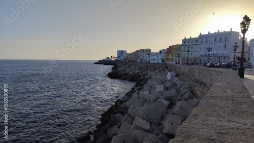 sunset over the sea