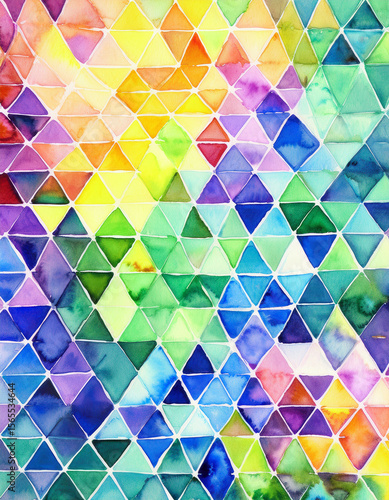 Colorful Triangle Pattern – Geometric Seamless Design