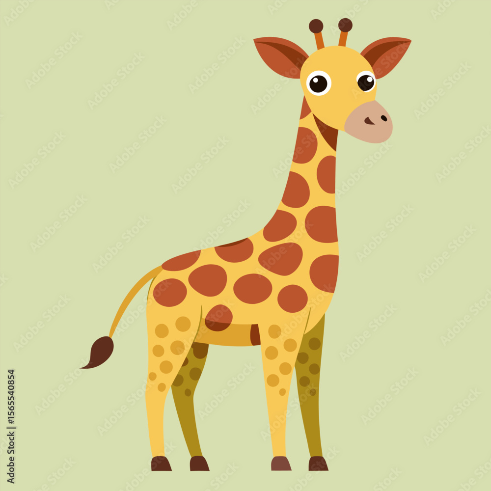 Obraz premium Cute zebra cartoon animal character