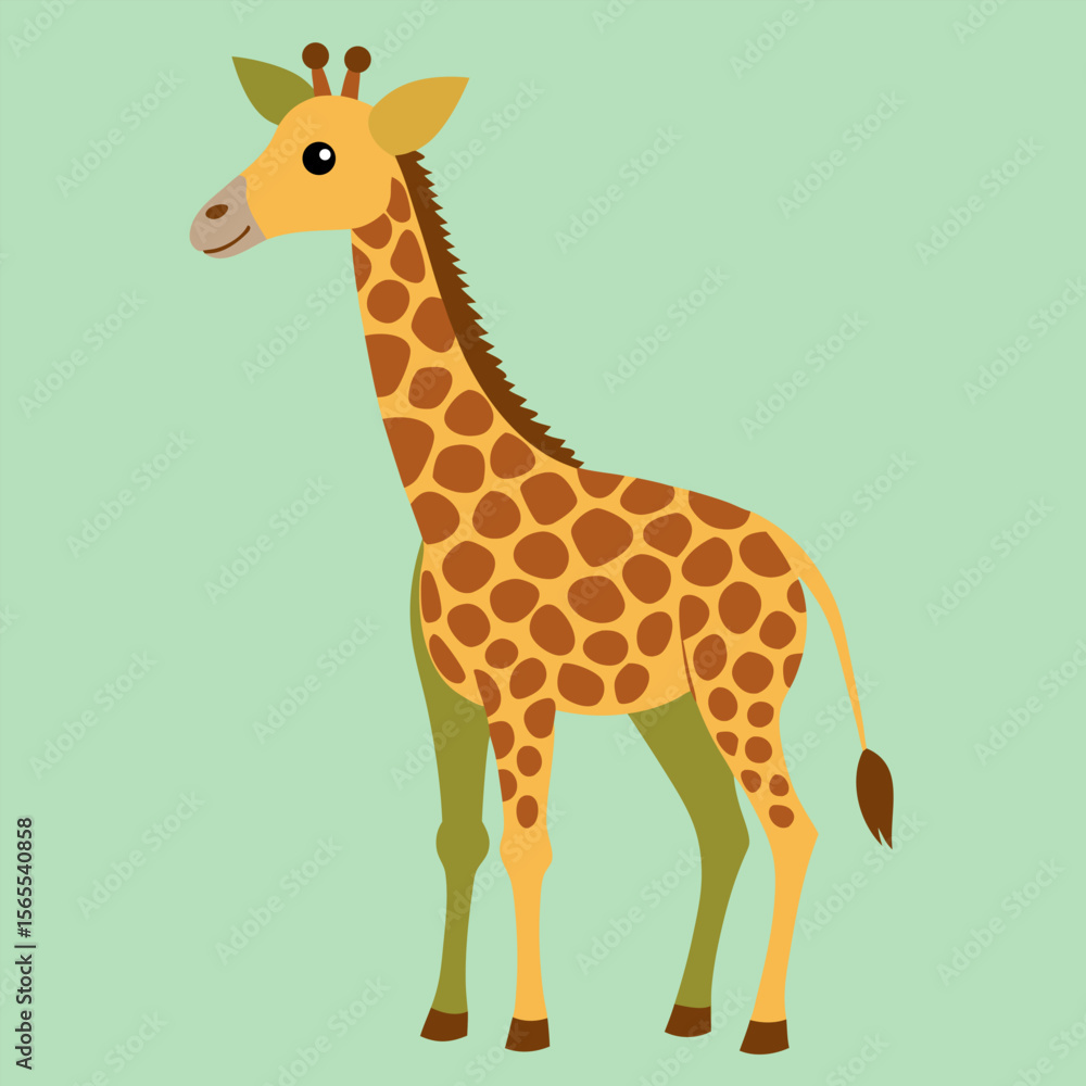 Fototapeta premium Cute zebra cartoon animal character