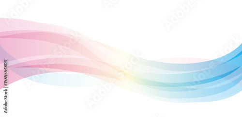 グラデーション波型背景素材