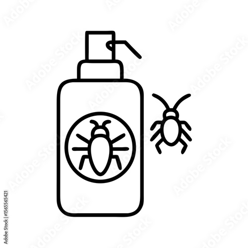 A bottle of insect repellent spray to keep pests away from home