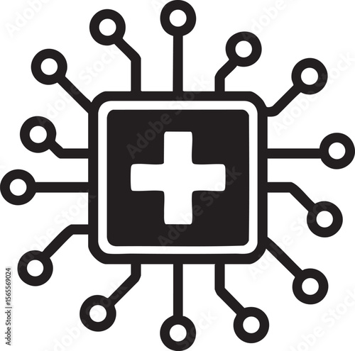 Medical Technology Icon A Symbol of Healthcare Innovation and Digital Medicine Solutions for Modern Healthcare Systems