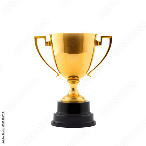 Wallpaper Mural High-resolution transparent PNG image of a shiny golden trophy cup with handles and black base. Clean, realistic design. Isolated with no background.

 Torontodigital.ca