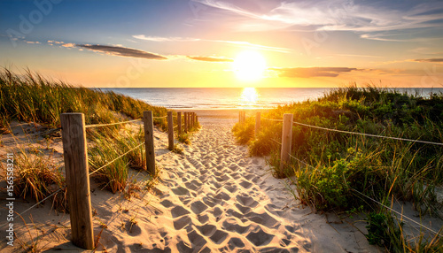 Sunset Beach Path to Ocean.