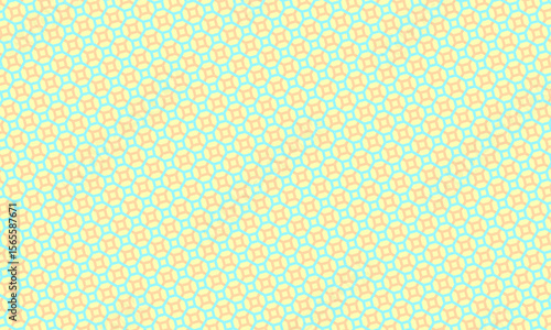 Geometric pastel pattern boasts an array of small interconnected shapes creating a seamless and colorful textured design with a retro feel.