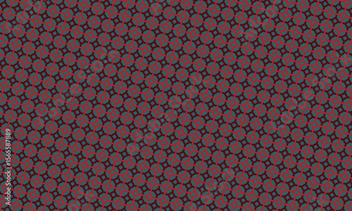 Crimson and teal repeat offers a visually intriguing geometric texture across the entire surface, creating a modern and unique design.