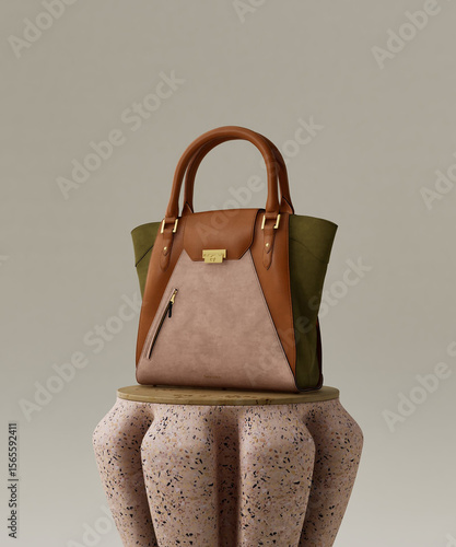 Wallpaper Mural Model of women's bag on different stands Torontodigital.ca