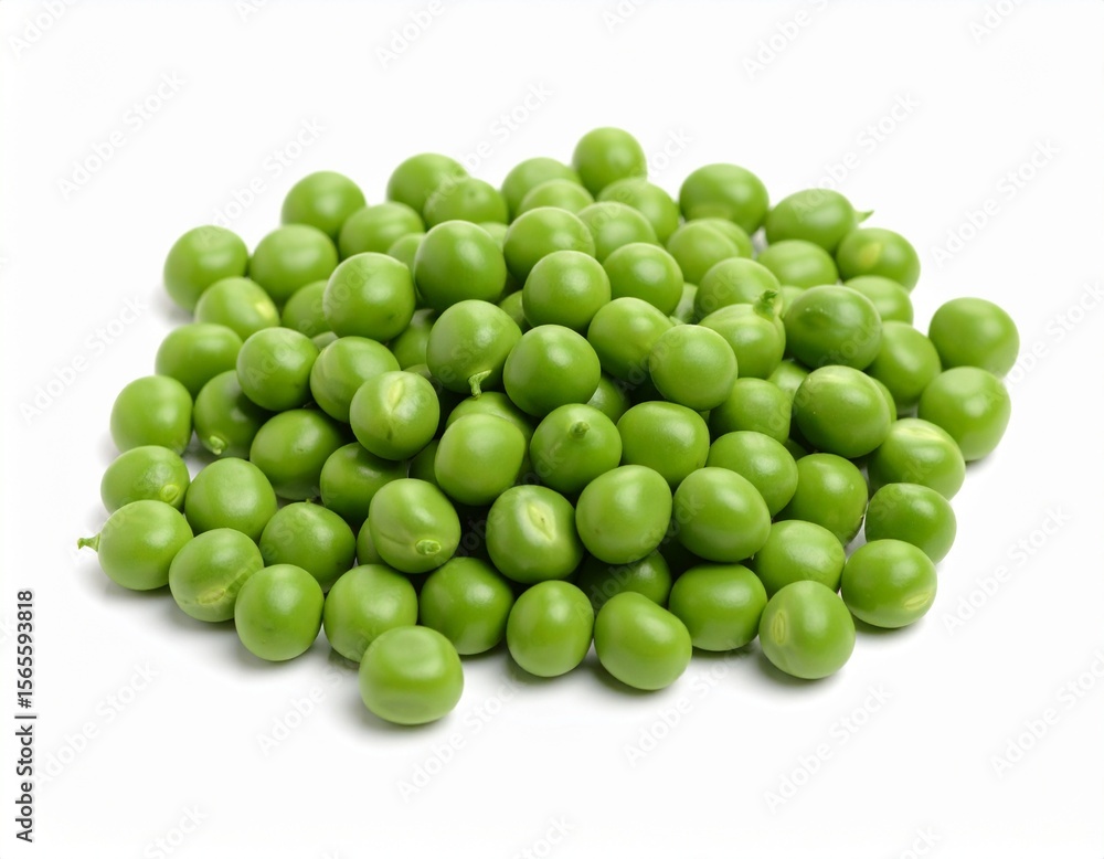 Bright and glossy peas neatly clustered together, vibrant and natural Bright and glossy peas neatly clustered together, vibrant and natural