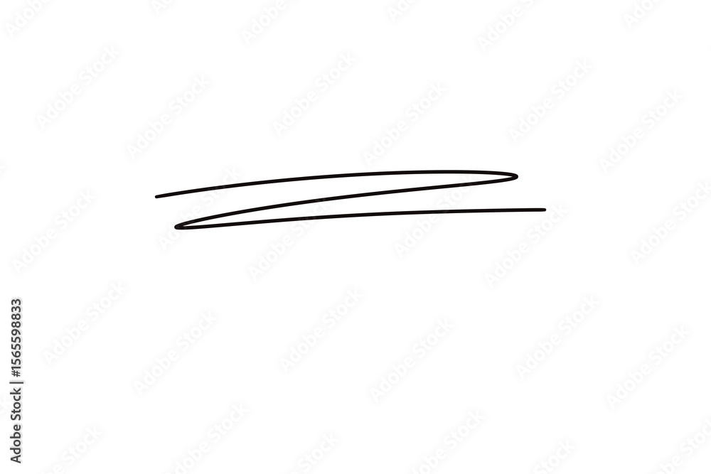 A simple black line curves and zigzags, isolated on transparent background A simple black line curves and zigzags, isolated on transparent background
