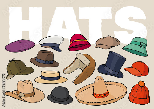 Illustration chapeaux