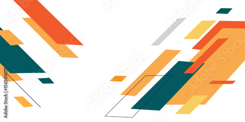 Colorful geometric abstract background. Template for poster, backdrop, book cover, brochure, and vector illustration. Eps 10