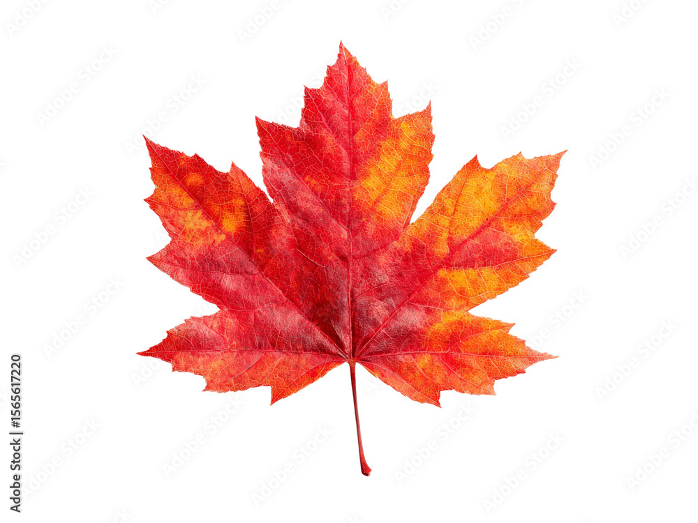 Vibrant red and orange autumn maple leaf isolated on black, Isolated On Transparent Background, Png Vibrant red and orange autumn maple leaf isolated on black, Isolated On Transparent Background, Png