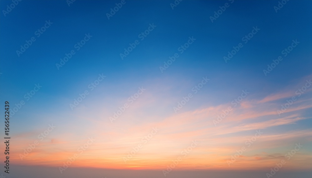 Obraz premium morning sunrise gradient background warm peach to cool blue sky transition gentle and uplifting