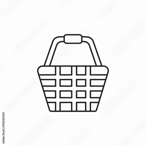 shopping basket icon sign vector