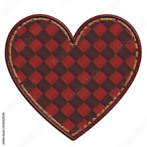 Wallpaper Mural red heart on white background Torontodigital.ca