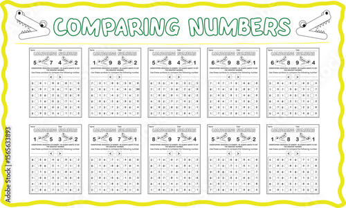 Greater Than and Less Than Comparing Worksheets