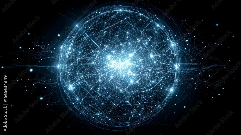 Quantum ai development connects glowing network sphere symbolizing advanced digital communication technology and futuristic innovation digital space Quantum ai development connects glowing network sphere symbolizing advanced digital communication technology and futuristic innovation digital space