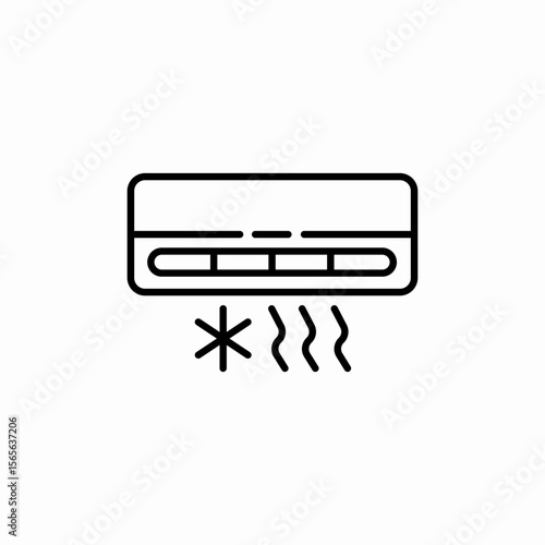 ac conditioner icon sign vector