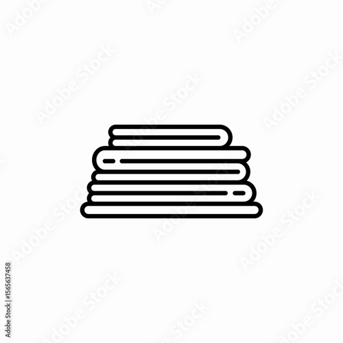 folded towels icon sign vector