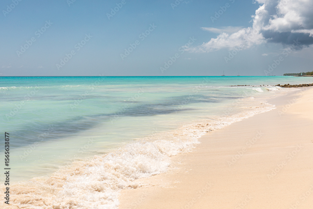 Turquoise Shoreline on Saona Island, Dominican Republic Turquoise Shoreline on Saona Island, Dominican Republic