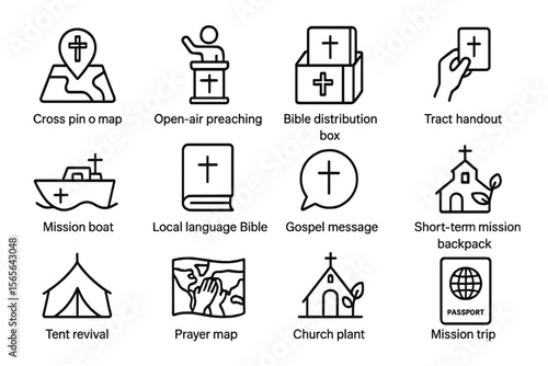 Religious mission activities - preaching, bible distribution, church plant