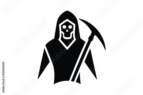 grim reaper cosplay vector icon