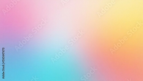Vibrant summer poster design, orange teal turquoise pink abstract grainy gradient background with noise texture effect