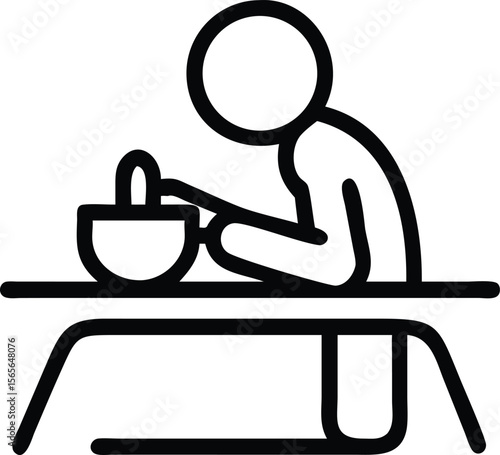 black line art person pottery making clip art preview
