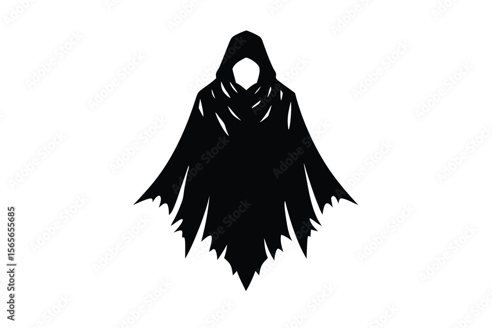 Foto tattered cloak vector icon