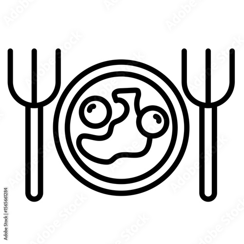 Dinner Vector Icon