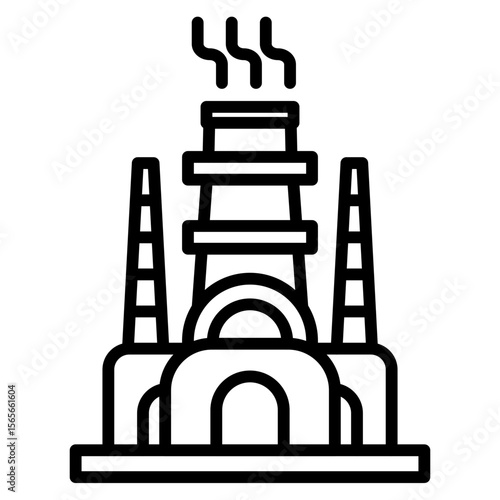 Blast Furnace Vector Icon