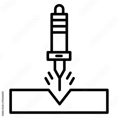 Bending Vector Icon