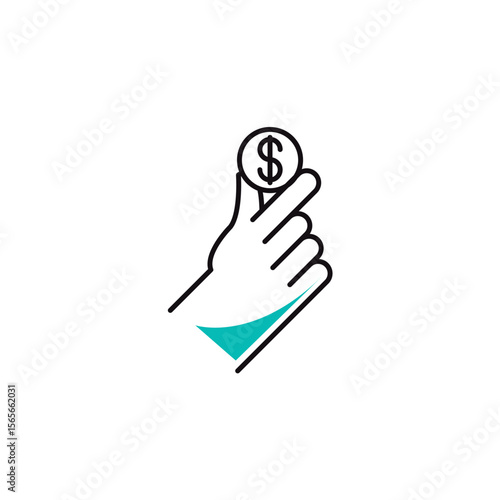 Fashion clothing shopping and trading vector icon